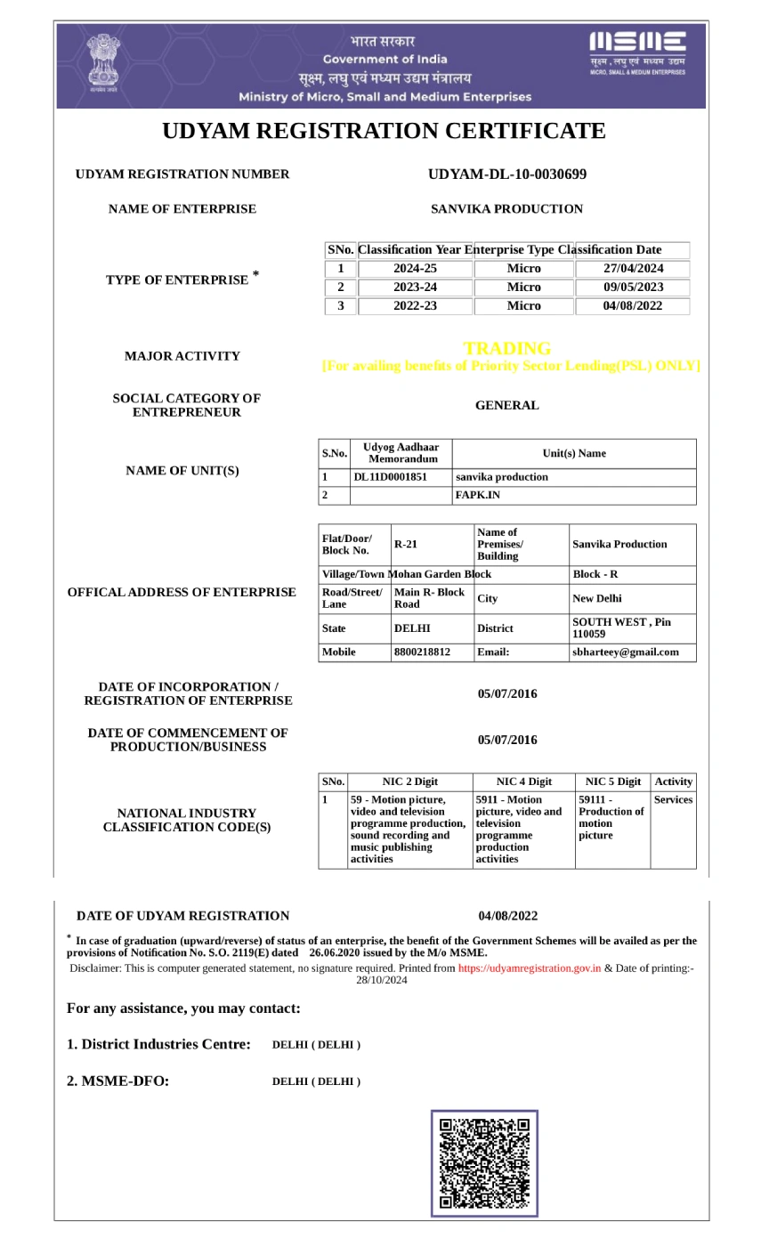 Udyam Registration